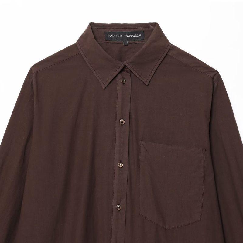 Kaslead New Arrival Women's Fashion Air Outlet Pocket Decoration Poplin Shirt Casual Pants 2183064 2183065