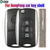 CNSZKEY OEM Flip Folding Key Shell For Dongfeng DFSK 560 580 3 Buttons Brand New Car Remote Control Case With Blade Uncut