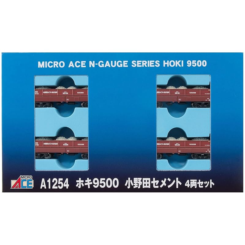 Micro Ace N Gauge Hoki9500 Onoda Cement 4 Car Set A1254 Model Railway Freight Car