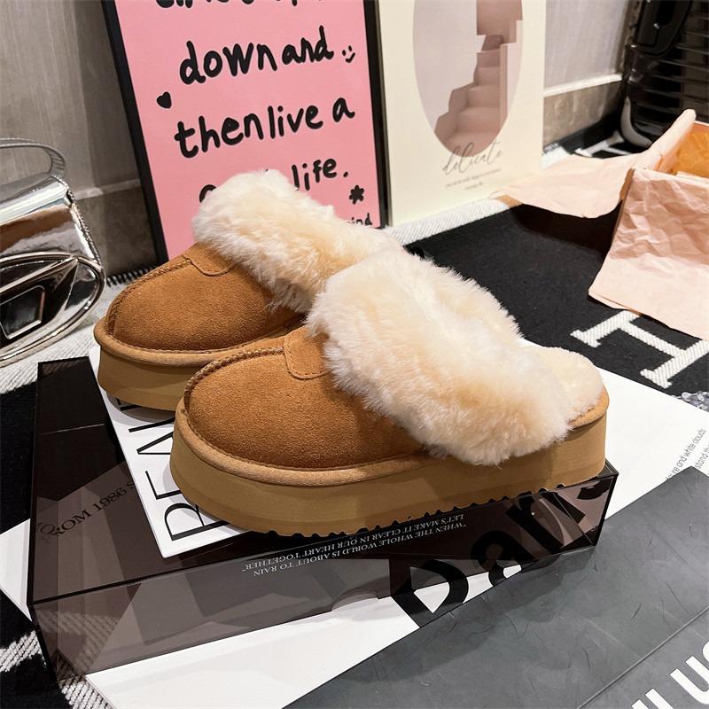 

толстоподошвенные маффины, снежный хлопок, пушистые туфли, тапочки с головой-мешком, внешний держатель для обуви, маффины на толстой подошве, маленькие женские туфли 40 малиновый