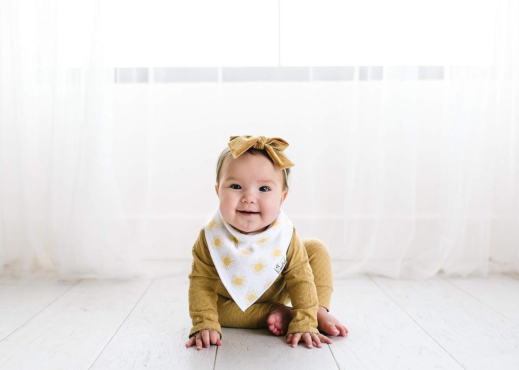 Copper Pearl Water Rask Stilig Bib Bandana Sett med 6 Sunny [Copper Pearl] Bib, Absorberende, Tørkende, Sett, Bib,