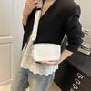 Summer Small Square Bag Simple Casual New Fashion Versatile Personality Design Wide Shoulder Strap Single Shoulder Messenger Bag