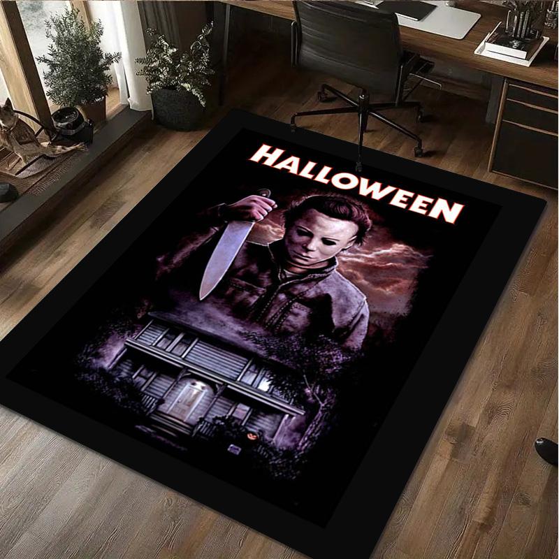 1Pc Halloween Print Rug - home decoration Carpet For Living Room Bedroom Flooring Computer Chair Area Rug