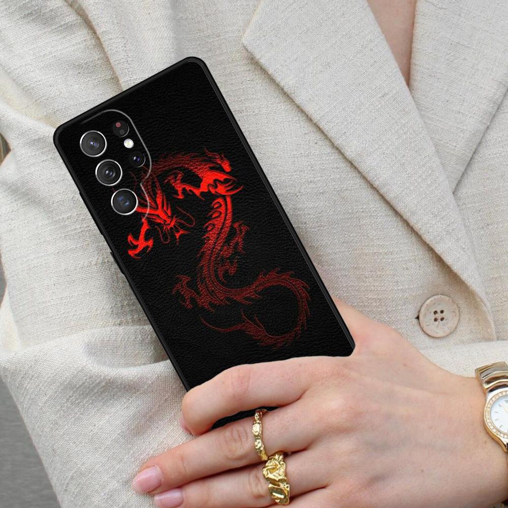 Chinese Dragon SOFT Cell Phone Case for Samsung Galaxy S26 Ultra S25 S24 S23 S22 S21 S20 Note10 Cover