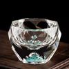 6 PEZZI Bicchierini da shot Faccettati a Diamante Fondo Doppio Bicchiere di Cristallo per Whiskey Espresso Tazza da Tè Bar Articoli da Tavola di Lusso Leggero 50ML