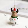 Lovely Iron Christmas Hanging Bell Red Green Bell Cartoon Santa Claus DIY Drop Pendants