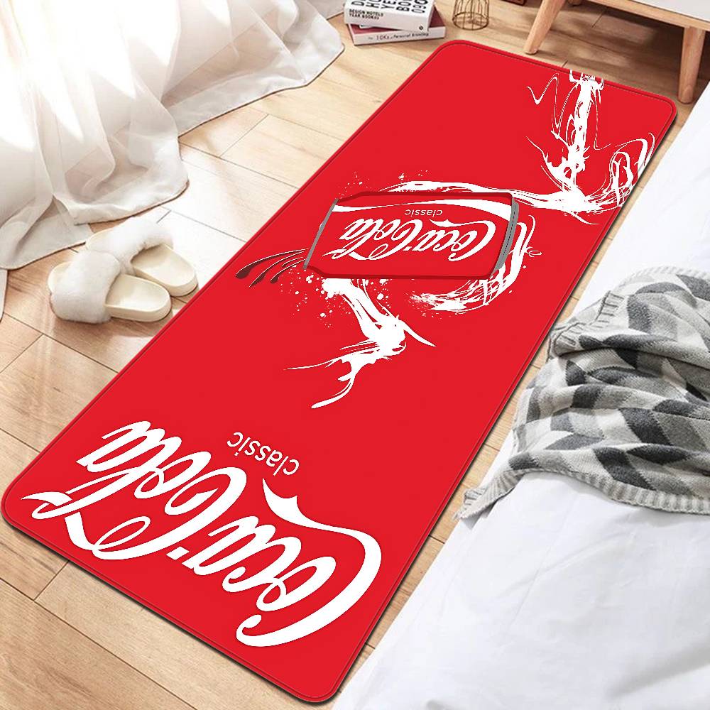 C-Coca C-Cola Entrance Door Mat Nordic Style Bedroom Living Room Doormat Home Balcony Anti-Slip Modern Home Decor