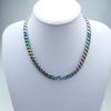 New 316L stainless steel iridescence and primary colors dual Hip hop necklace Jewelry