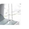 100% 925 Silver Blue Crystal Star Charm Pendant Necklace For Women Wedding Romantic Party Jewelry Choker Collar