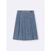 GU by Uniqlo Light Denim Pleated Skirt
