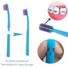 Portable Dental Cleaning Care Kit -Travel Oral Care with Detachable Toothbrush Interdental Brush Tongue Scraper And Storage Case
