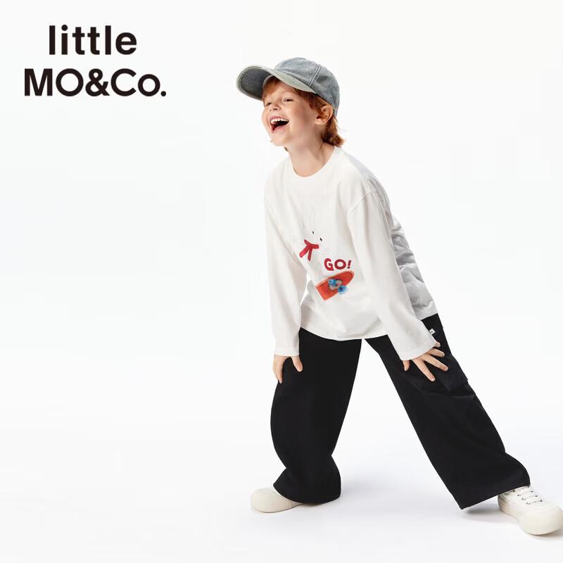 little MO&Co. Antibacterial Pure Cotton Rabbit Print Long-Sleeve T-Shirt
