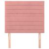 VidaXL Têtes de lit 2 pcs Rose 100x5x78-88 cm Velours3116519