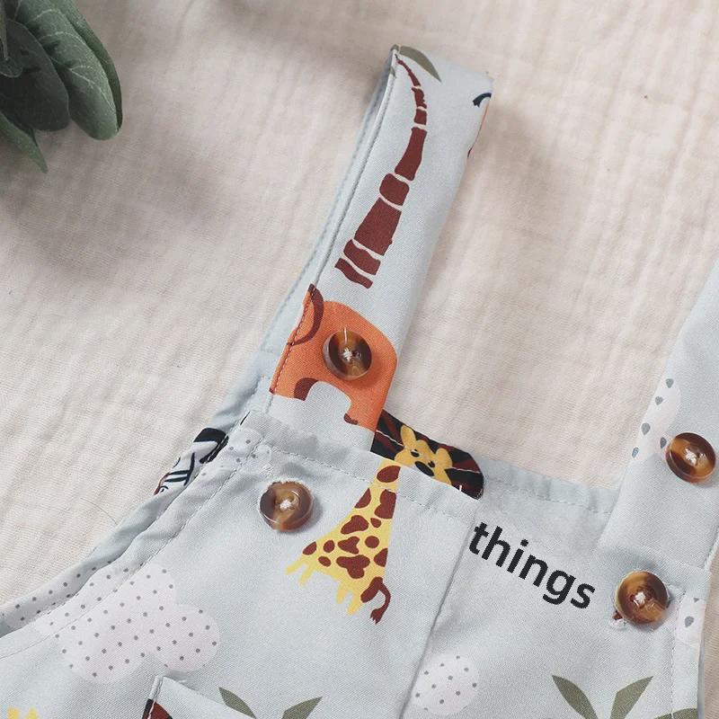 Summer Cartoon Baby One-Piece Short-Sleeved Outfit