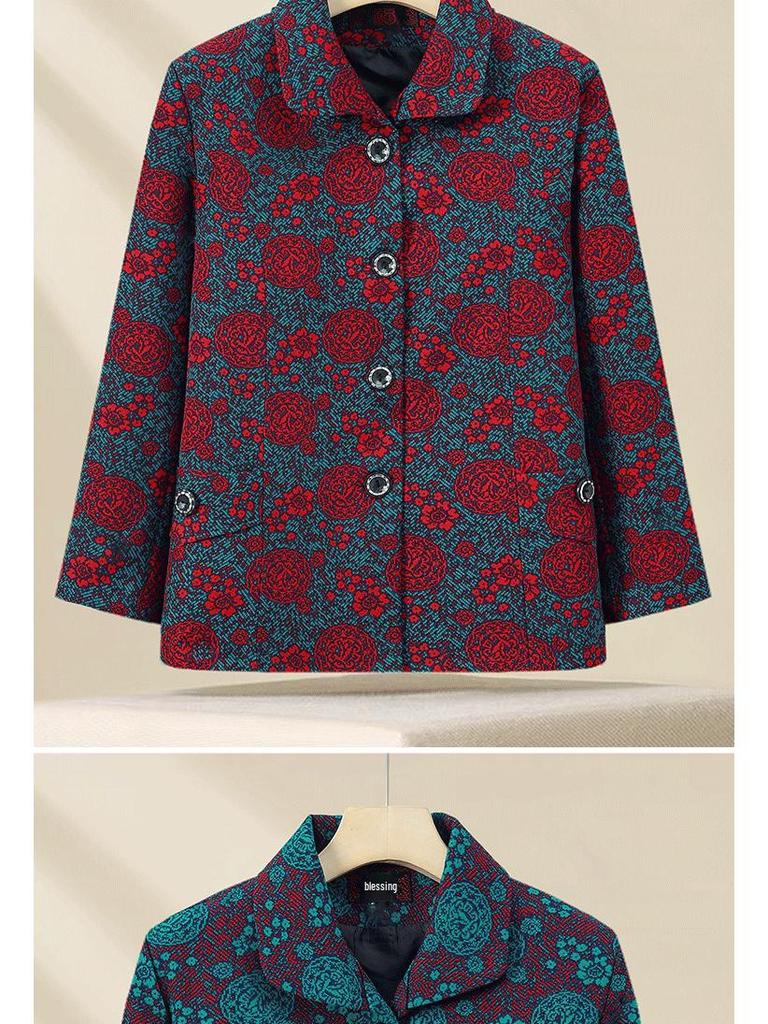 Grandma's Timeless Autumn Coat for Seniors (Ages 60-80) - New 2025 Spring & Autumn Fashion