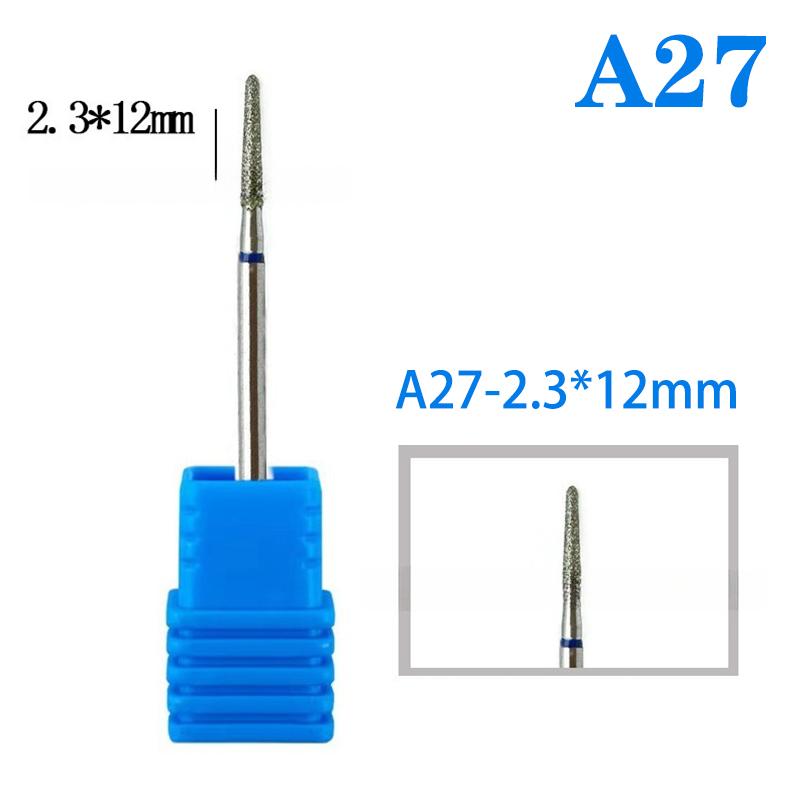 Diamond Nail Drill Bit Cuticle Clean Milling Cutter Nails For Electric Manicure Machine Accessories Ball Burr Removing