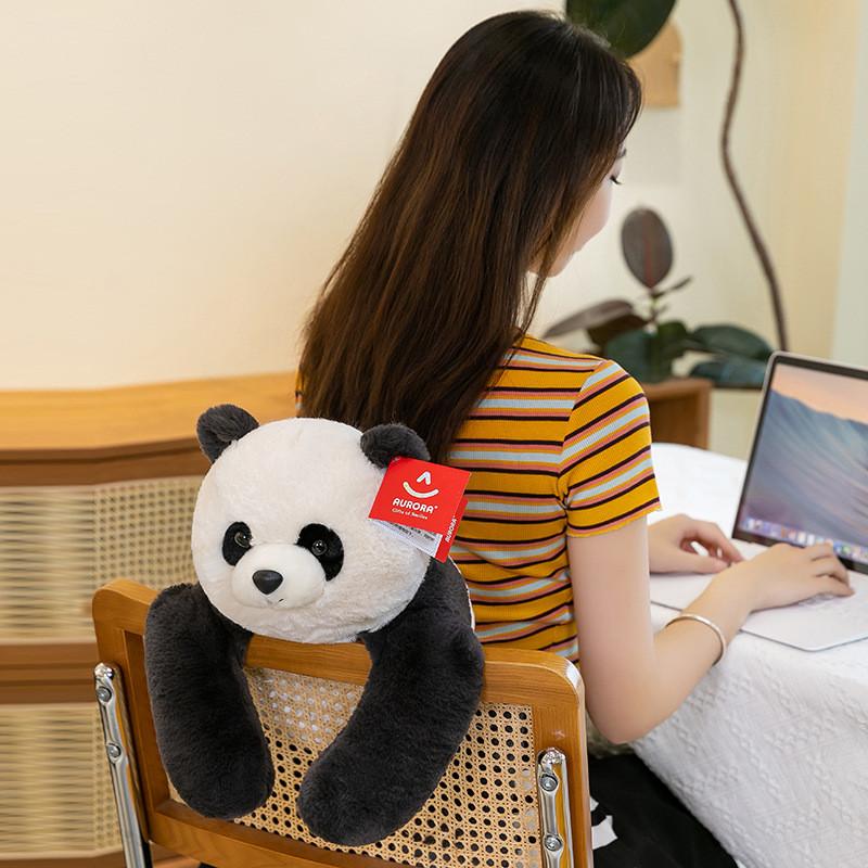 Plush Toy Panda With Pp Cotton Filling Soft Short Plush Kids Home Office Decor
