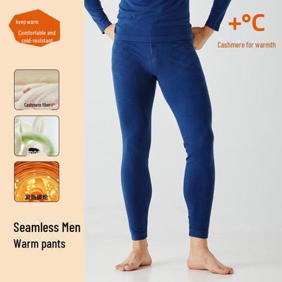 Men's Toyobo Silk Seamless Elastic Warm Trousers - Japanese Large Size Autumn/Winter Bottoms