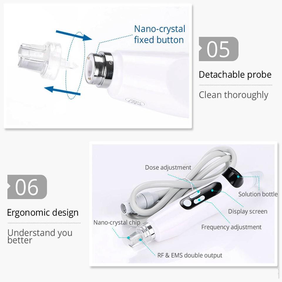 Needle-Free Nano Microneedle Mesotherapy Injector Mesogun Skin Lifting Machine