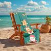 Ultra-Soft Beach Towel with Christmas Theme,Ideal for Pool - Camping, Diving - Perfect Travel Essential, Vibrant Beach Towel.