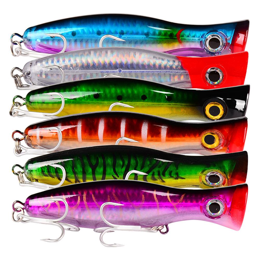Six-Color Popper Lure - 13CM/43G Hard Plastic Bait DW491