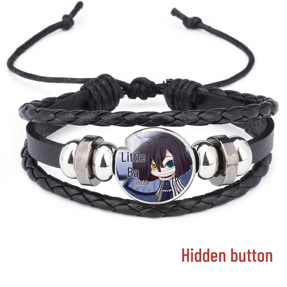Demon Slayer Zeitjuwel Rindsleder Verstellbares Armband