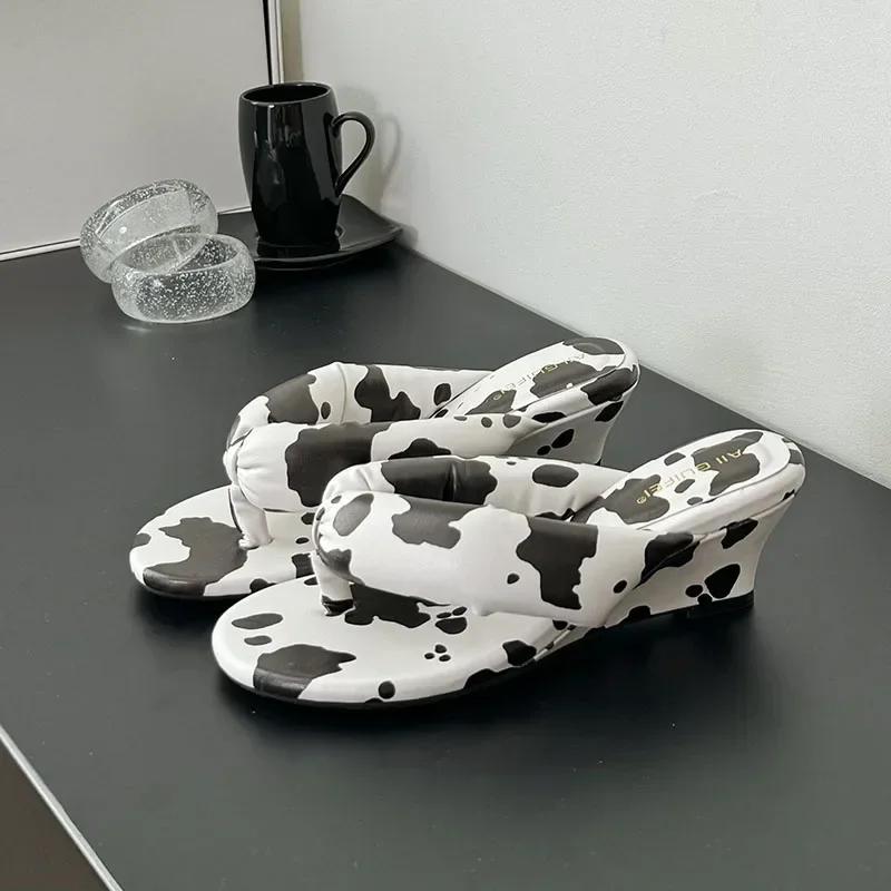 

Fashion Comfort Soft Wedges Slippers Women Summer Sexy Clip Toe Flip Flops Fashion Non-slip Vacation Beach Slide Sandals Sandalias Mujer 40