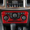 Red Carbon Fiber Center Console A/C Panel Cover Trim For Dodge Charger 2011-2014