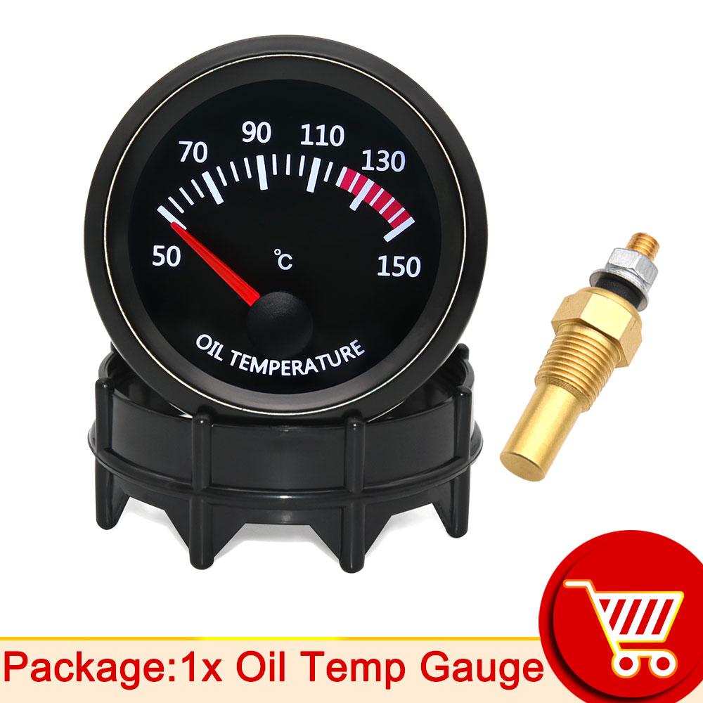 52mm Water Temp/Oil Temp/Voltmeter/Oil Press BAR PSI /Vacuum/Boost Gauge/Air Fuel Ratio/EGT Gauge With Sensor Fit for 12V Car
