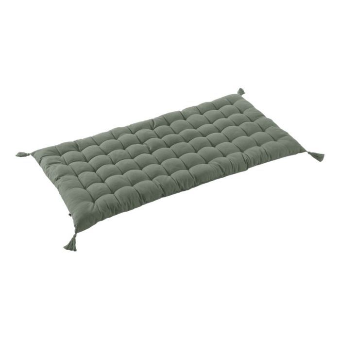Matelas de sol avec pompons déperlant - Anti-UV Outdoor "Kala" en Coton 60 x 120 cm l'Effet Papillon