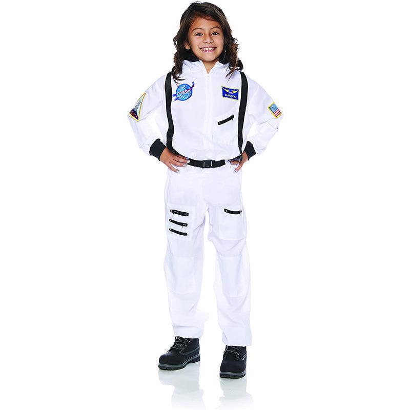 And Orange Unique White Space Suit Costume For Children And Adults Ideal For Themed Events
