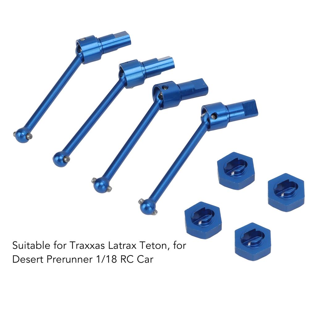 Front Rear Drive Shaft Aluminum Alloy Driveshaft CVD for   Latrax Teton 1Celsius18 RC Car