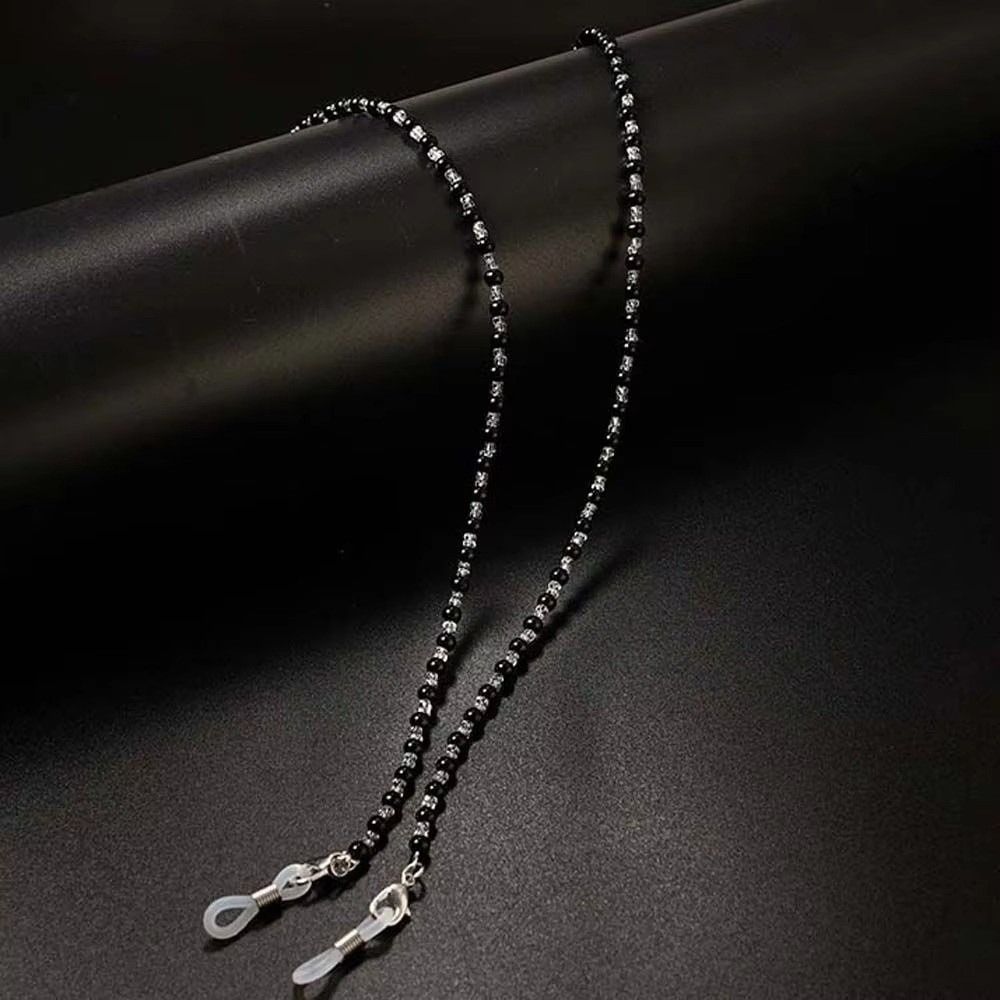 Fashion Crystal Beads Eyeglass Holder Beaded Anti Drop Glasses Chain Cord Holder Nonslip Glasses Straps Women Men