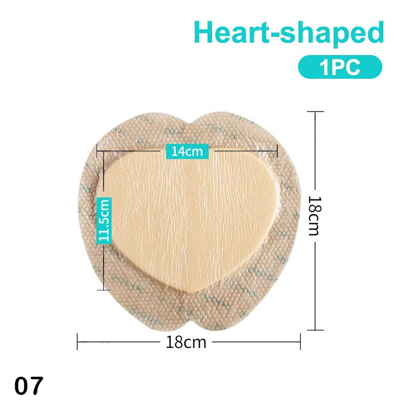 Hydrokoloidní adhezivní obvaz na rány 9 velikostí sterilní náplast na hojení proleženin podložka pro péči o rány pěnová obvazová náplast