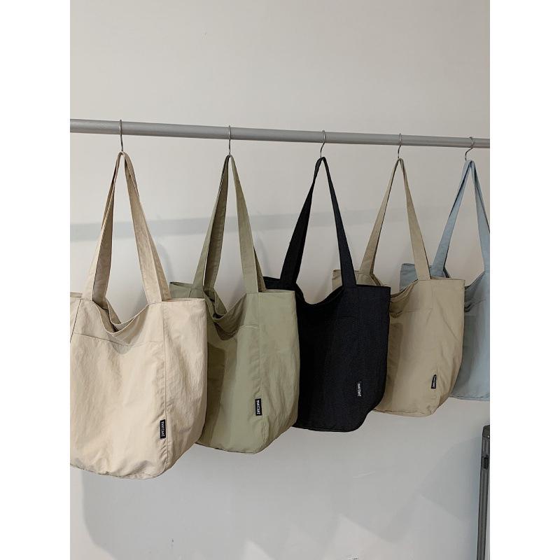 Japońska Wodoodporna Nylonowa Codzienna Torba Tote Damska Wiosna/Lato – Duża Pojemność, Stylowa Torba na Ramię