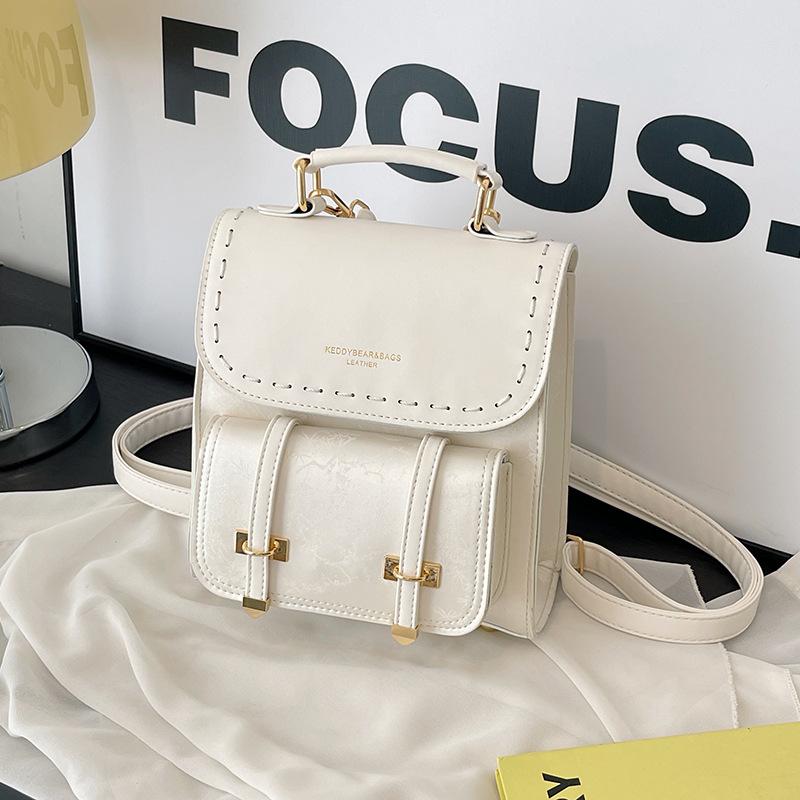 Small Niche Design Bag, New Fashionable Backpack, Women's Handheld Korean Version, Travel Backpack, Three Use Bag