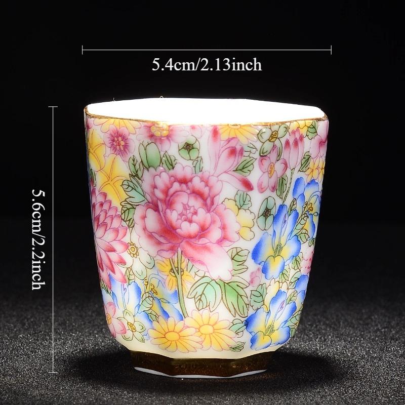 

Enamel Colored Tea Cup Ceramic Colorful Wanhua Master s Cup Tea Ceremony Accessories Drinking Utensils Kung Fu Tea Cup 200ml