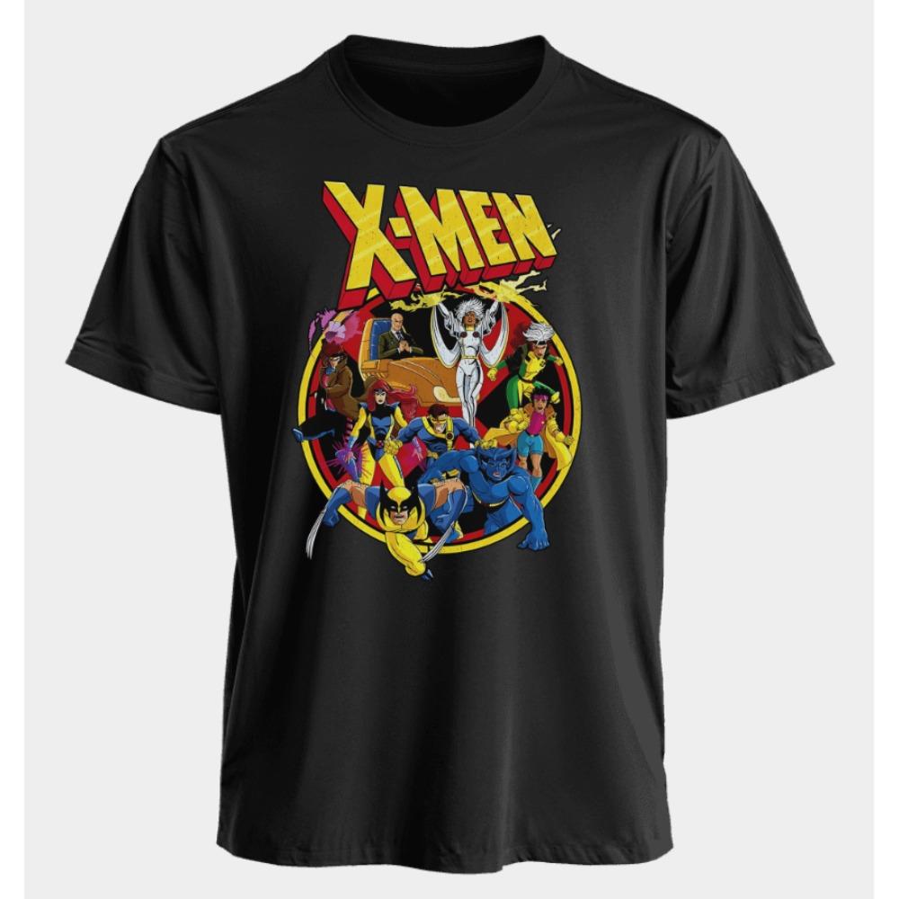 Men s and Women s T-shirts X-Men Summer American Spring and Autumn Sports and Fitness Trend Oversized Short-sleeved - Men s S... S разноцветный