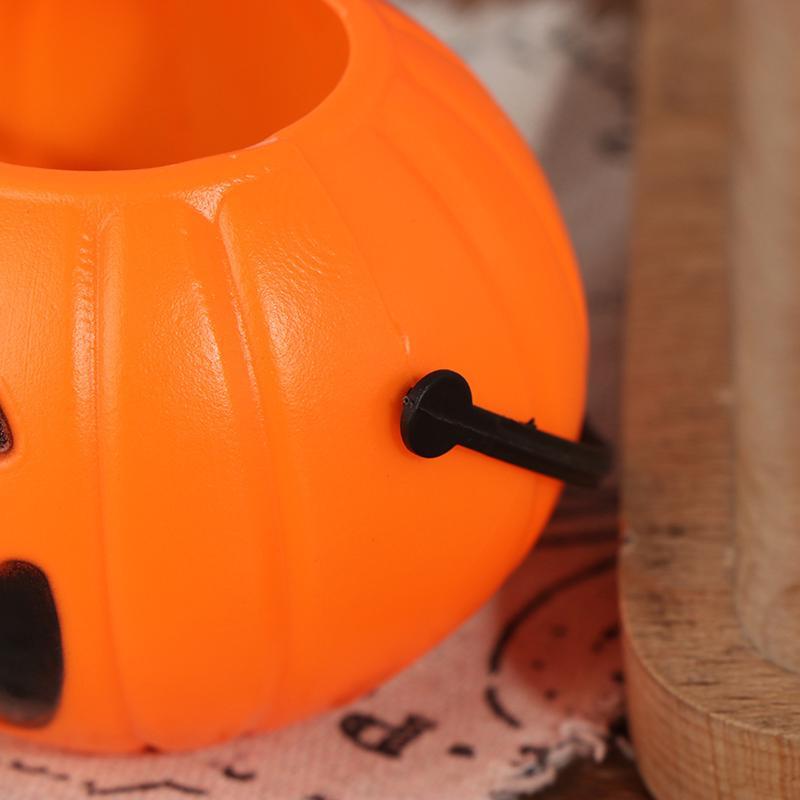 Cute Plastic Pumpkin Bucket Decoration Halloween Decoration Halloween Party Props CDN