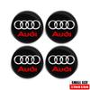 For Audi A4 4Pcs Car Wheel Hub Caps Auto Emblem Tyre Center Covers Accessories For Audi A1 A2 A3 A4 A5 A6 A7 A8 S Quyttro Sline RS Q2 Q3 TT