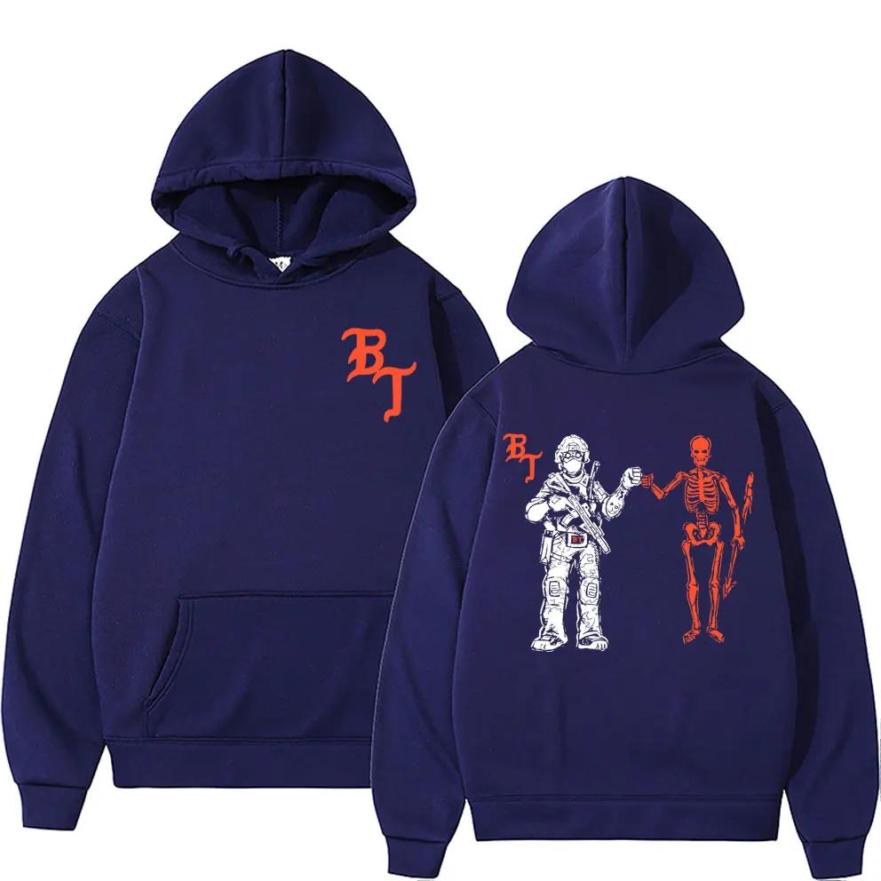 Forward Observations Group Graphic Hoodie Male Vintage Black Streetwear Skeleton Graphic Hoodies Gothic Oversized Sweatshirt