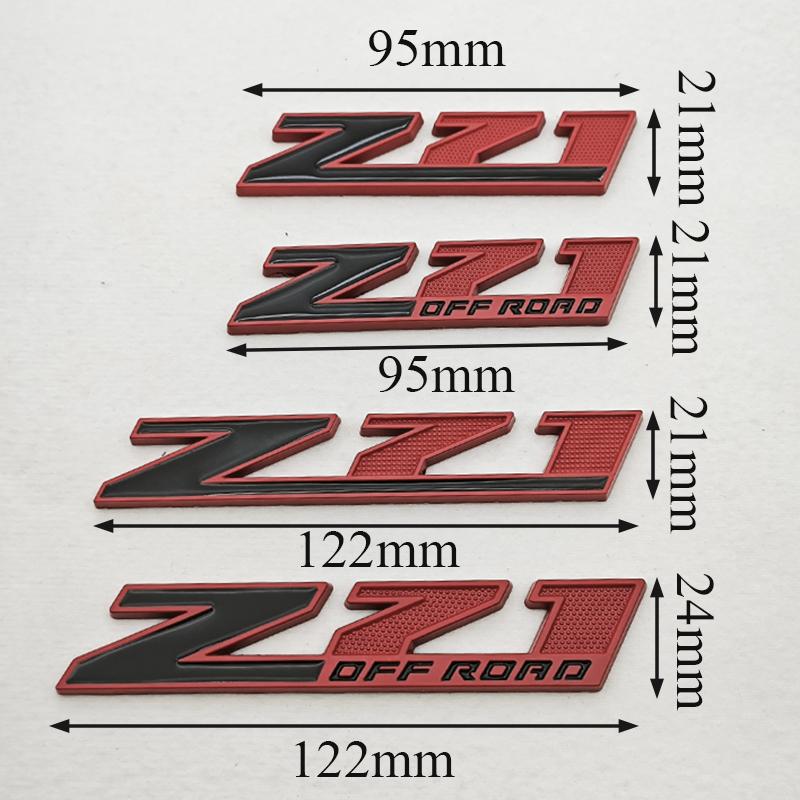 AABHC1 3D Metal Z71 Logo Car Fender Badge Front Grille Emblem Rear Trunk Decals For Chevrolet Tahoe Colorado Cheyenne Silverado Blazer