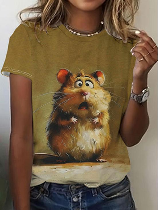 Custom Short Sleeve Ladies' T-Shirt with 3D Prints – Thousands of Styles Available