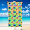 Quick Dry Beach Towel Rainbow Friends Pattern, Lightweight Absorbent Towel for Pool Beach Vacation Use