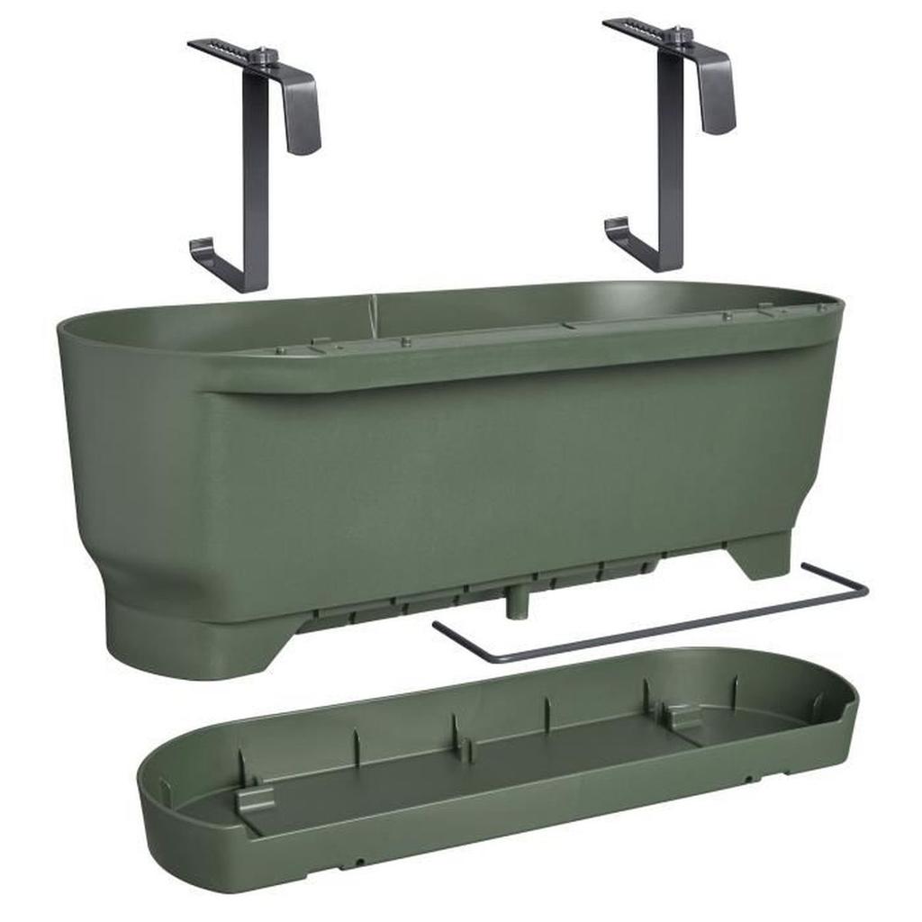 ELHO Balconniere GREENVILLE EASY BALCONY - L 21.2 x W 52 x H 19.4 cm - Leaf Green