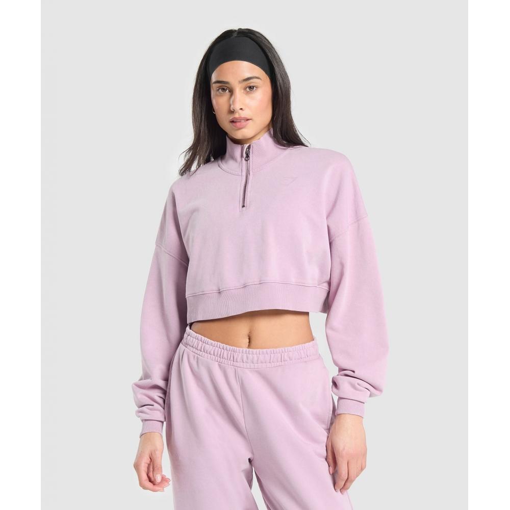

Gymshark Whitney 1 4 Zip Warm Lilac B3c6p Udbm XXS