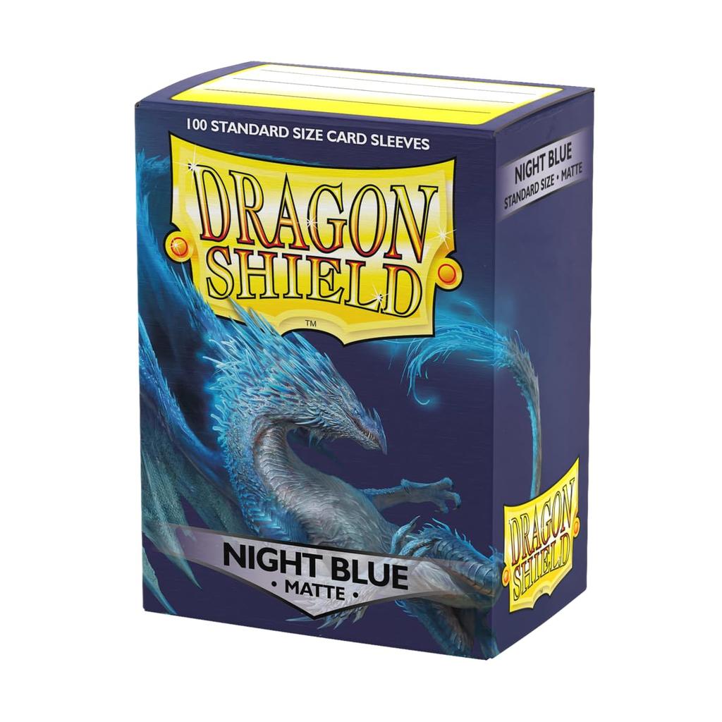 Arcane Tinmen Ap Dragon Shield Sleeves, Standard Size (100 Sleeves) AT-11042 Matte/Night Blue
