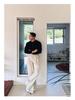 Hong Kong Style Men's Double-Pleated Pants - Designer-Look, High-Quality, Versatile Suit Pants with Straight, Wide Legs.