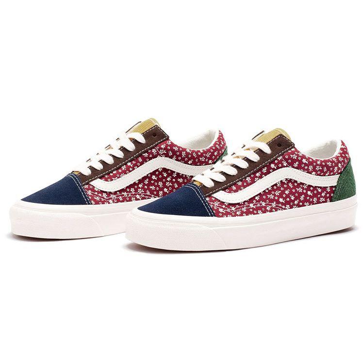 Vans Style 36 Series Comfortable Low-Top Skate Shoes Unisex Sneakers Blue Green Red VN0A4BVQ448