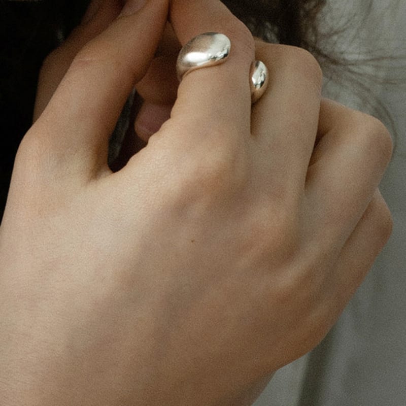 BRILLPIECE bold mound ring